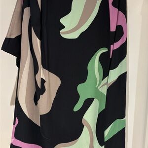 Tibi Ant Farm print asymmetrical midi skirt. 
Request more photos if unclear.